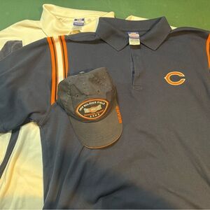 Chicago Bears Polo Shirts and Cap Set